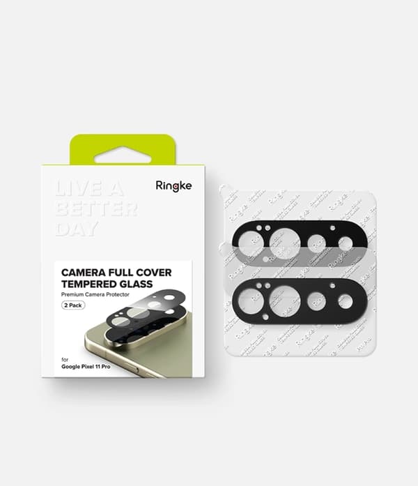 [2-Pack] Ringke Härdat Glas Kameraskydd För Google Pixel 11 Pro