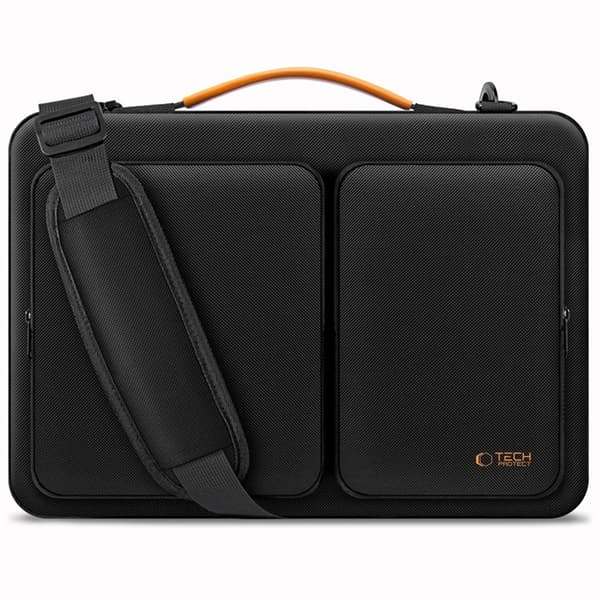Tech-Protect Datorfodral 15-16" Defender - Svart/Orange