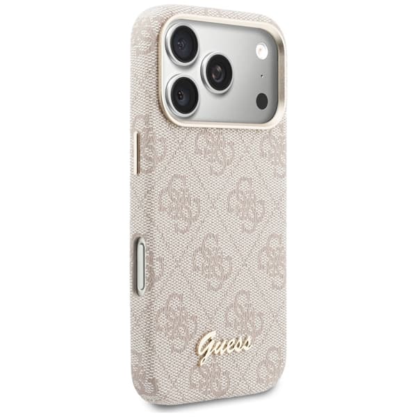 Guess  Mobilskal För iPhone 17 Pro MagSafe 4G Script - Rosa