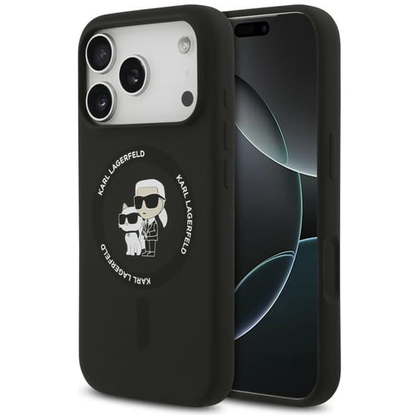 Karl Lagerfeld Mobilcover til iPhone 18 Pro Max/17 Pro Max Silikone Ring