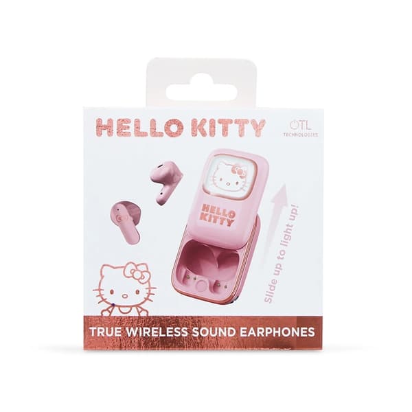 Hello Kitty TWS In-Ear Hovedtelefoner Slide - Lyserød