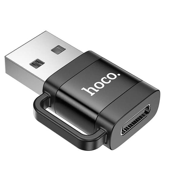 Hoco Adapter OTG USB-A Til USB-C 3A UA31D - Sort