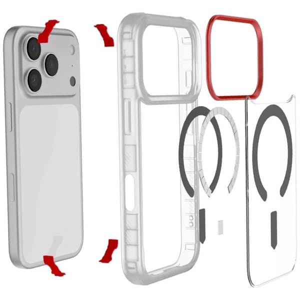 Ghostek Mobilskal till iPhone 17 Pro MagSafe Covert - Transparent