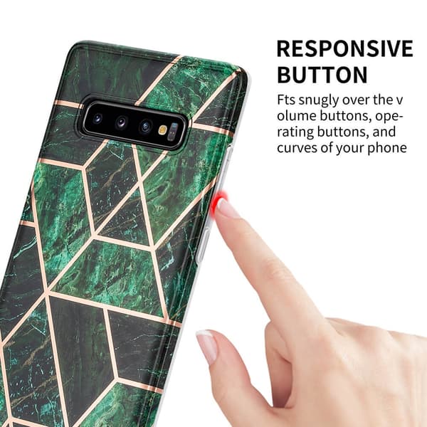 BOOM - Grid cover Galaxy S10 Plus - Lilla Marmor