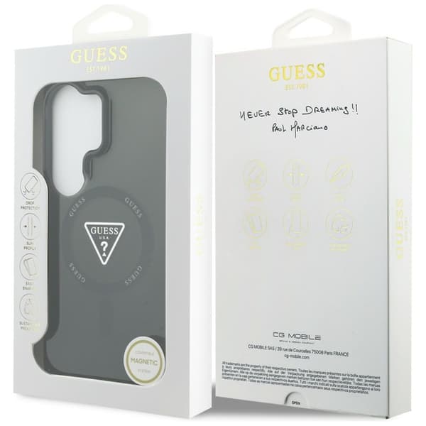 Guess Mobilcover Til Galaxy S26 Ultra MagSafe IML Gradient Triangle - Sort