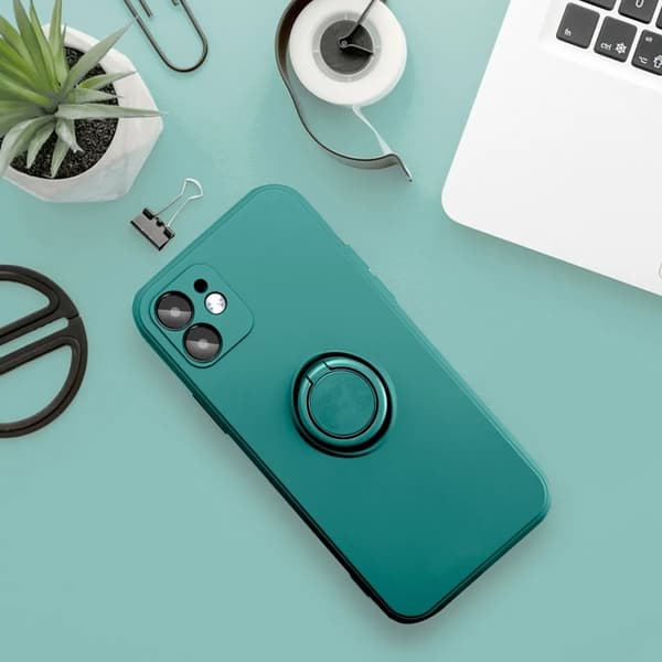 Mobilskal till Galaxy A56 5G Silikon Ring - Grön