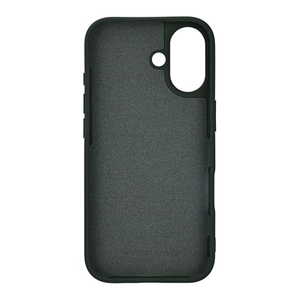 ONSALA iPhone 17 -puhelinkuori silikonituntumalla - Vihreä
