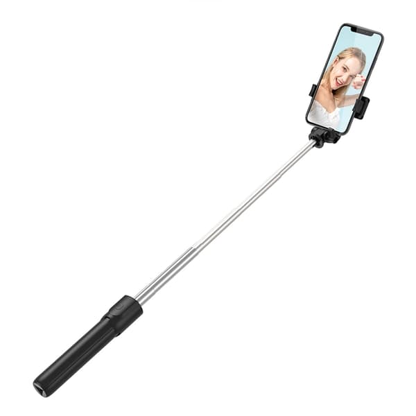 Selfiestick Teleskop Stativ 0.7m til Mobil - Sort