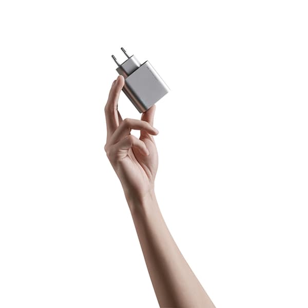 Cuktech Snabbladdare 65W 2xUSB-C 1xUSB-A GaN - Grå