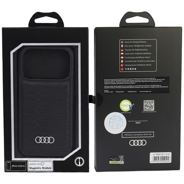 Audi-puhelinkotelo iPhone 18 Pro Max/17 Pro Max Magsafe GT - Musta