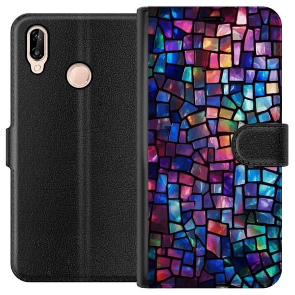 Plånboksfodral till Huawei P20 lite med Disco