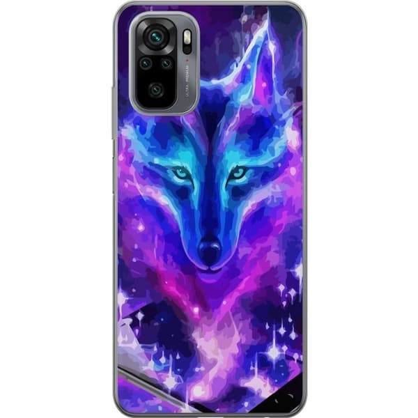 Mobilskal till Xiaomi Redmi Note 10 med Neon Varg