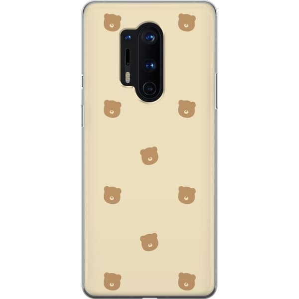 Taske til OnePlus 8 Pro med bjørnemønster