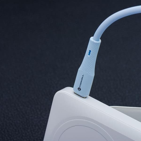 FORCELL USB-A til USB-C 66W Kabel 3A 1m QC4.0 Silikone C342 - Blå