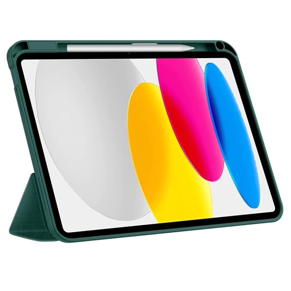 Tech-Protect iPad 10.9"/iPad 11" Etui Lærred - Mosgrøn