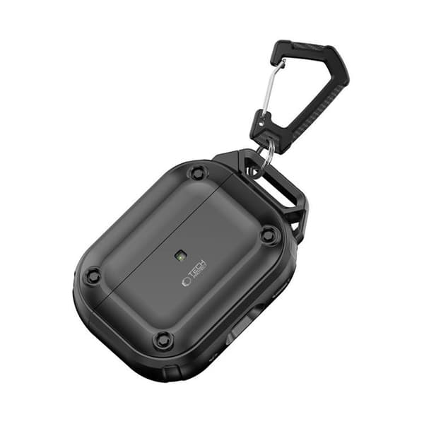 Tech-Protect Apple Airpods Pro 1/2 Kuori Rough Hook - Musta