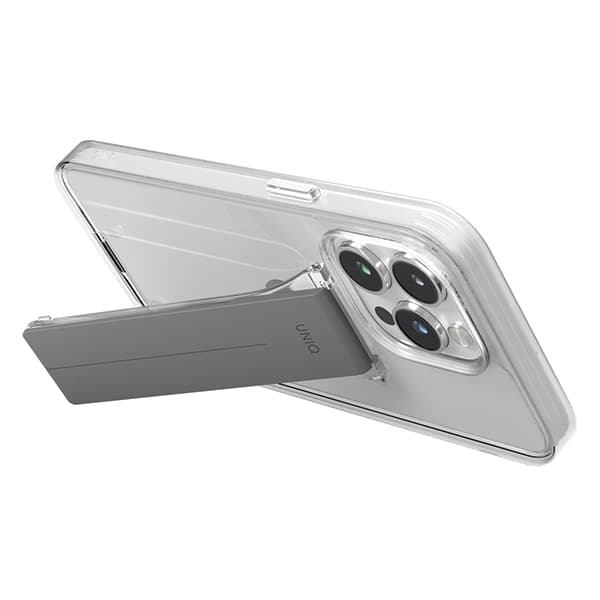 UNIQ iPhone 15 Pro MagSafe Heldro Mount Stand - Läpinäkyvä
