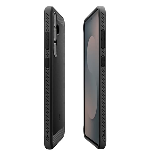 Spigen telefontaske til Galaxy S25 FE Rugged Armor - Mat Sort