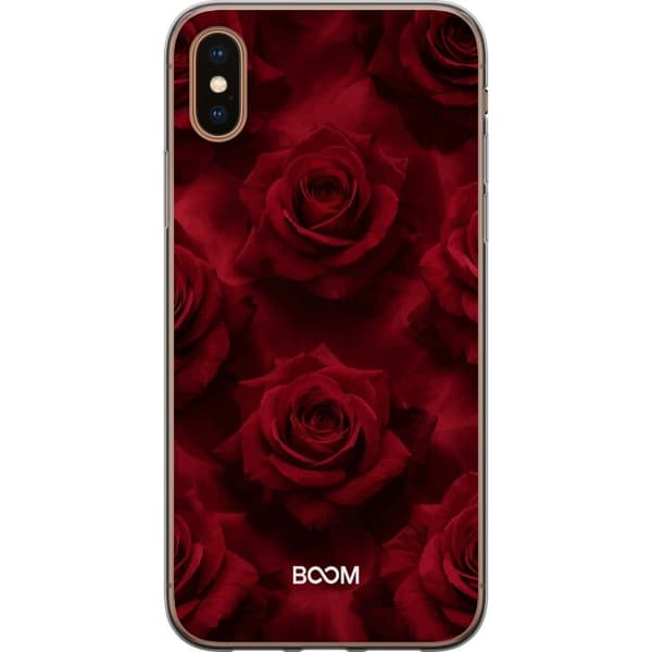 Telefontaske til Apple iPhone X med Crimson Rose