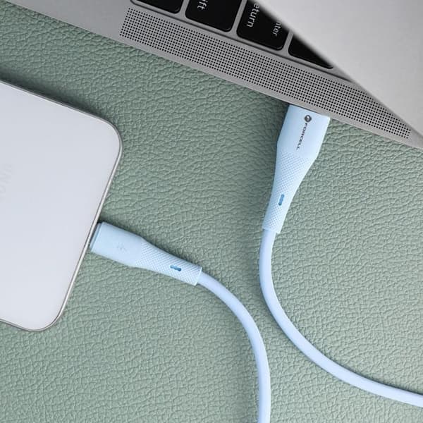 FORCELL USB-A til USB-C 66W Kabel 3A 1m QC4.0 Silikone C342 - Blå