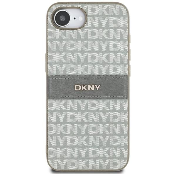 DKNY telefontaske til iPhone 16e Repeat Texture Tonal Stripe - Beige