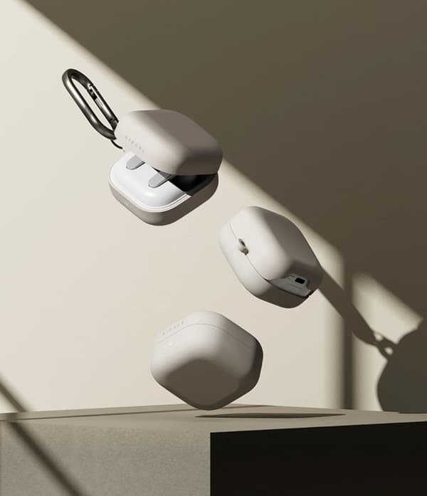 Ringke Cover Til Galaxy Buds 4/4 Pro Silikone - Stone