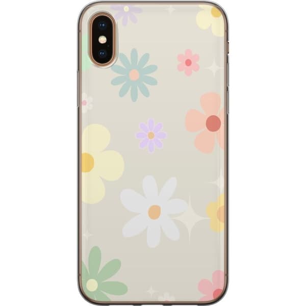 Taske til Apple iPhone XS Max med fejende blomster