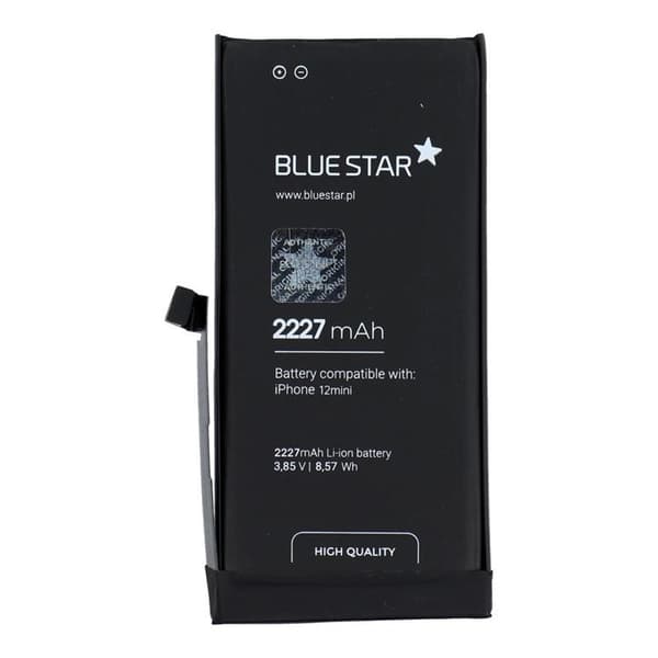 Blå stjerne iPhone 12 Mini batteri HQ 2227 mAh