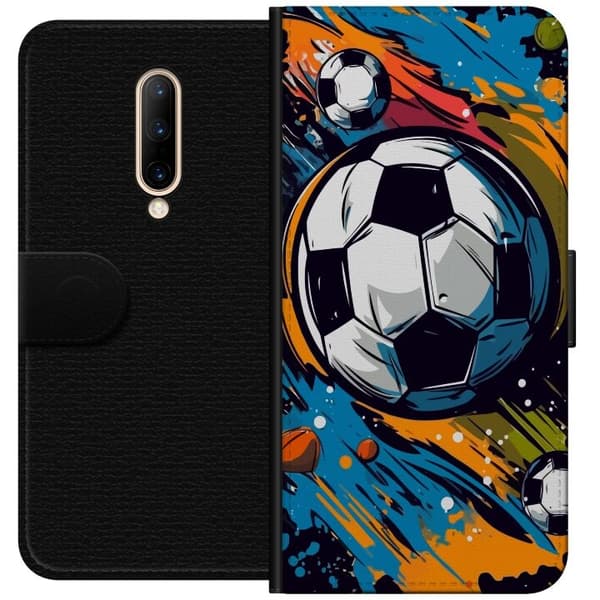 OnePlus 7 Pro tegnebogsetui med fodbolde