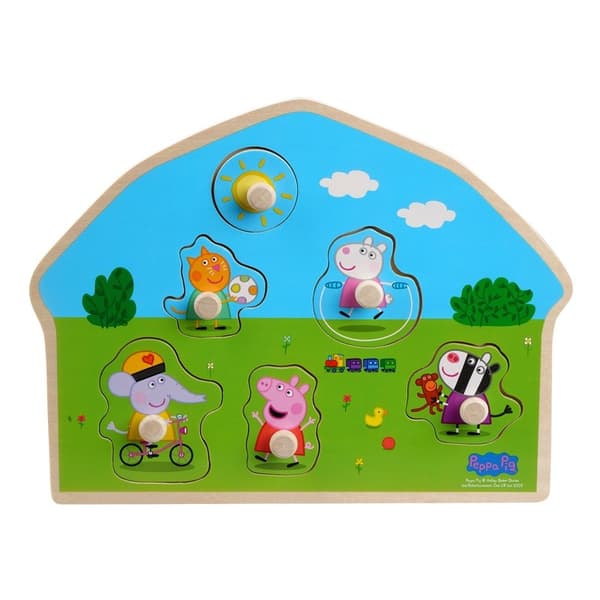 PEPPA PIG formet træpuslespil - Legeplads
