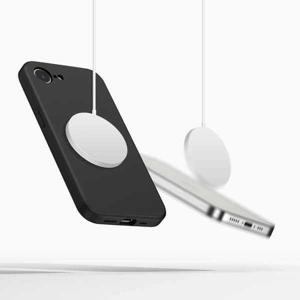 Tech-Protect Mobilskal För iPhone 16e/17e Magsafe Silikon - Svart