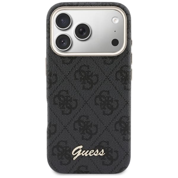 Guess  Mobilskal För iPhone 17 Pro MagSafe 4G Script - Svart