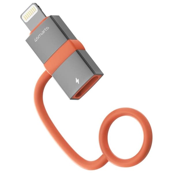 [2-Pack] 4smarts USB-C till Lightning Adapter 27W - Grå