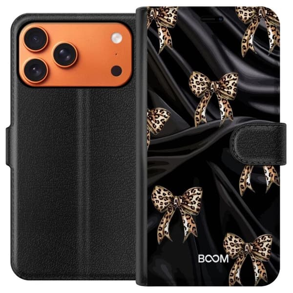 Plånboksfodral till Apple Apple iPhone 17 Pro Max med Leopard Bow
