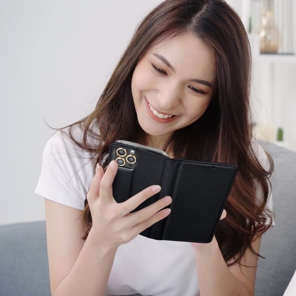 Smart tegnebog taske til XIAOMI Redmi 9C Sort