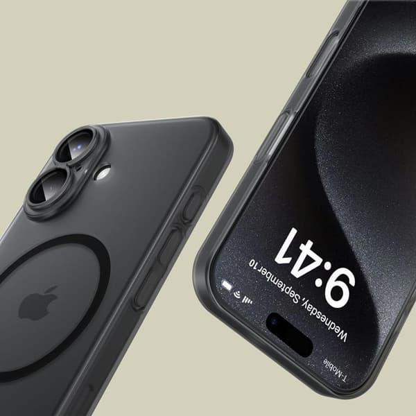 Tech-Protect Telefontaske til iPhone 16 Magsafe Magslim - Matt Sort