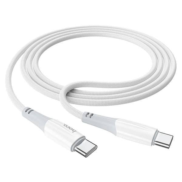 HOCO USB-C til USB-C kabel PD 3A 60W X70 1 m hvid
