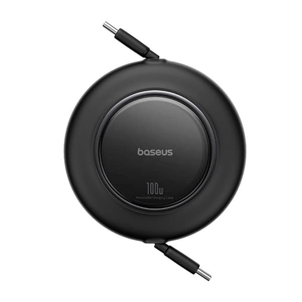 Baseus sisäänvedettävä USB-C–USB-C 100W kaapeli 2m Free2Pull Mini