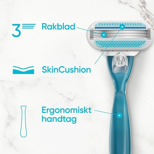 Gillette barberblad glat 8stk