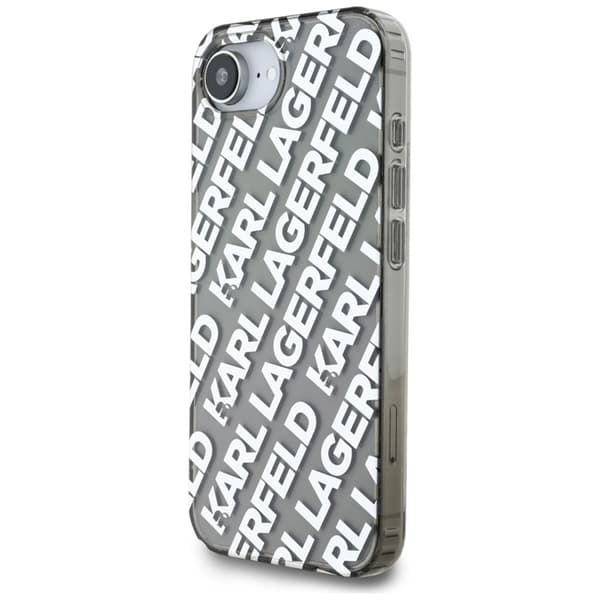 Karl Lagerfeld Mobilskal till iPhone 16e Repeat Logo - Silver