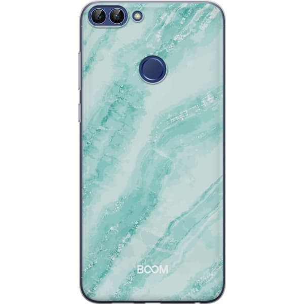 Telefontaske til Huawei P smart med Mint Marble