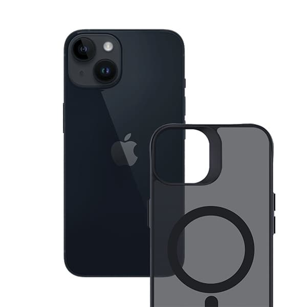 3MK Telefontaske til iPhone 14 Plus MagSafe Smoke - Sort