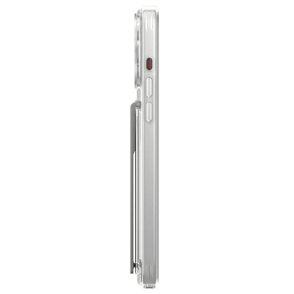 UNIQ iPhone 15 Pro MagSafe Heldro Mount Stand - Läpinäkyvä