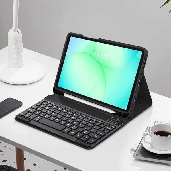Tech-Protect Galaxy Tab A9 -kotelo näppäimistöllä - Musta