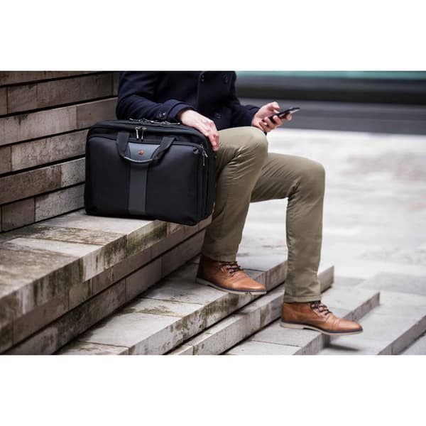 Wenger Legacy 16" Double Gusset Datorväska Grå/Svart