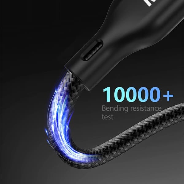 Dudao 3in1 Apple Watch oplader m/USB-C/Lightning-kabel A12Max Plus - Sort