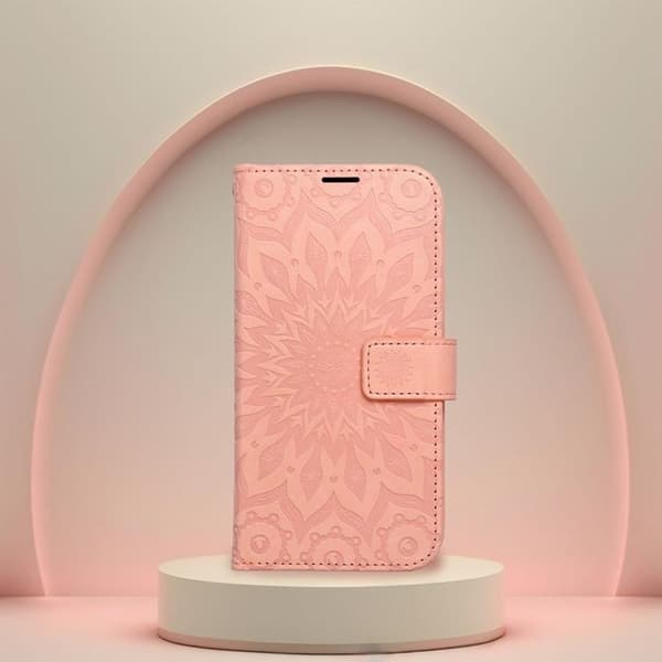iPhone 16 Pro Plånboksfodral Mezzo Mandala - Peach Fuzz