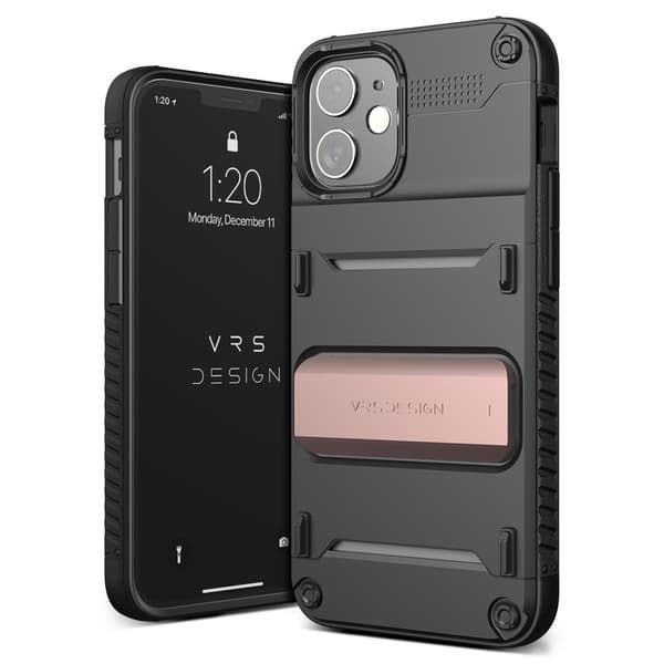 VRS DESIGN Damda QuickStand Skal iPhone 12 Mini - Bronze Svart