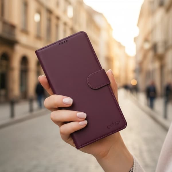 Tech-Protect tegnebogsetui til Galaxy A36/A56/A37 5G - Mulberry