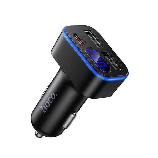 Hoco Billaddare 42W 1xUSB-C 2xUSB-A QC3.0 Z63A - Svart